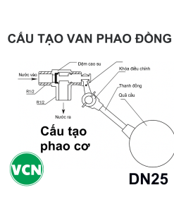 Phao cơ đồng DN25