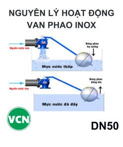 Phao cơ inox DN50