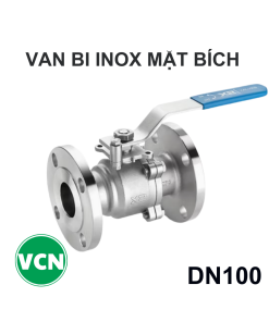 Van bi inox mặt bích DN100