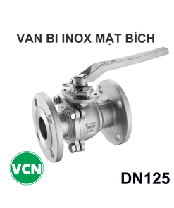 Van bi inox mặt bích DN125