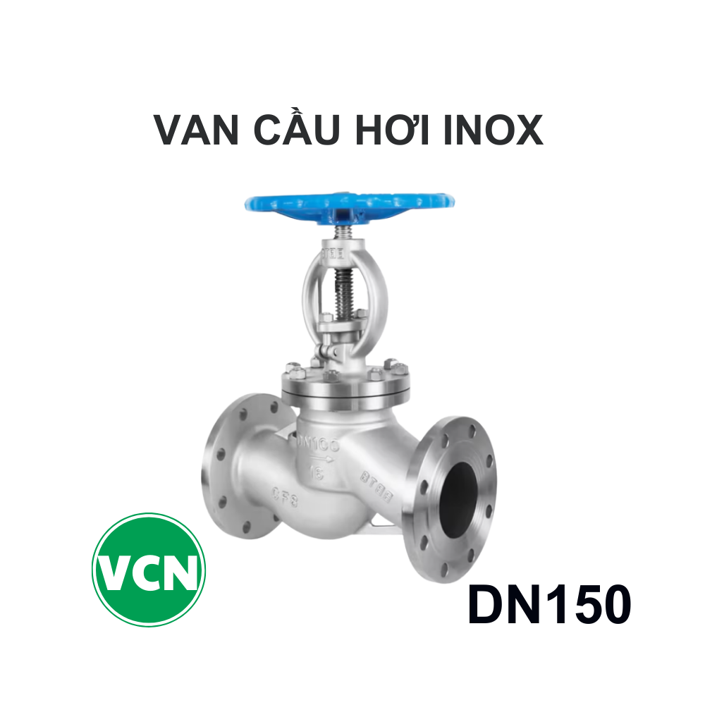 Van cầu hơi inox nối bích DN150