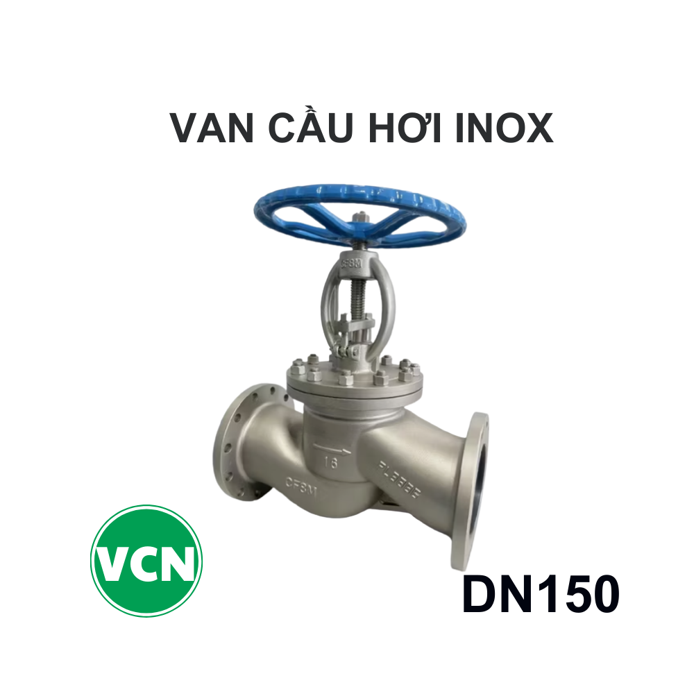 Van cầu hơi inox nối bích DN150